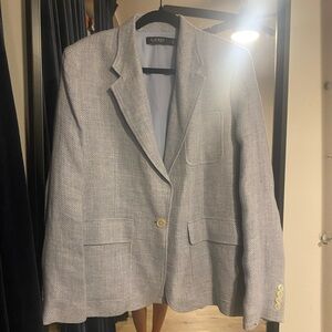 Ralph Lauren Textured Blue Blazer